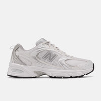 WHITE with SILVER METALLIC